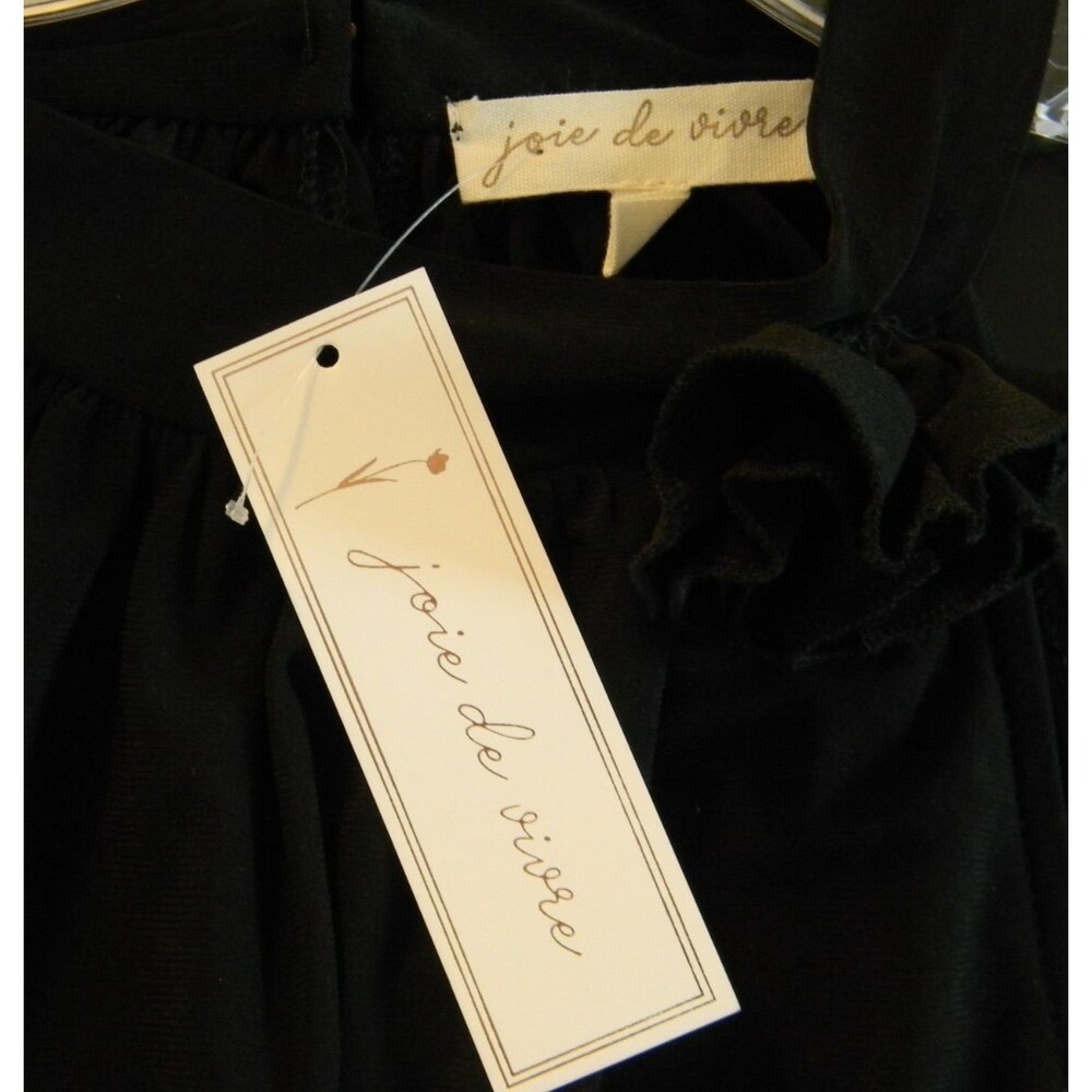 joie de vivre Black Halter Neck Cami Tank Layer Dressy Shirt NWT - Picture 4 of 5